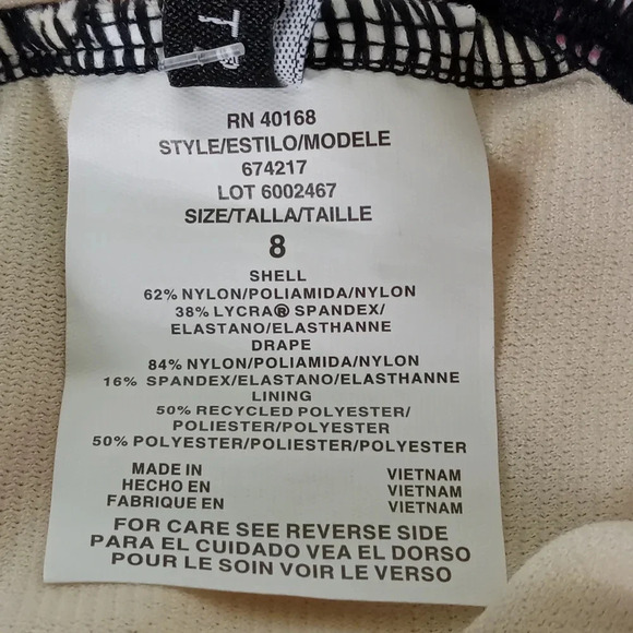 Dreamsuit Swimsuit Size 8 Black Floral Mircle Brands One Piece Slimming Control - Picture 13 of 16